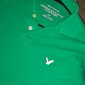 American Eagle Vintage Fit Green Polo